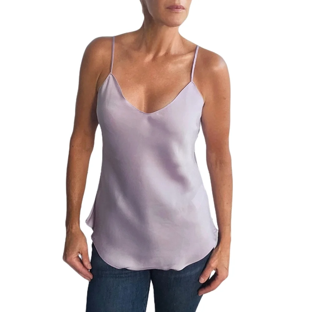 ❤️SPECIAL❤️NWT. POLO RALPH LAUREN Satin V-Neck Cami In Lavender - Picture 14 of 14